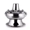Olla Caliente de Acero Inoxidable para Uso en Exteriores con Carbón, Olla Yuanyang de Cobre para Hoteles, Chimenea de Humo 304, Zibo