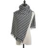 Cachecol pied de poule feminino inverno 2025 novo cachecol xadrez de caxemira atacado fábrica cachecol xale grosso feminino