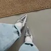 Zapatos de tacón medio con lazo retro de primavera y otoño para ir al trabajo, zapatos de abuela 2026, nuevos, súper populares, de lunares, con plataforma interior, punta fina, zapatos de vestir para mujer