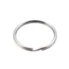 Anillo para Llaves de Metal Anillo Plano Orificio Anillo en Relieve Anillo de Esquina Anillo para Llaves de Acero Inoxidable 304 Accesorios para Llavero de Coche