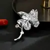 Broches de Alta Gama para Otoño e Invierno, Elegantes Pines de Flor para Traje, Exquisitos Ramilletes, Elegantes Accesorios de Moda Phalaenopsis