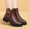 Zapatos de invierno para mujer con forro de polar engrosado, zapatos de moda para mujer, punta redonda, cómodos, casuales, combinan con todo, ligeros, no cansan, botines cortos de algodón para mujer