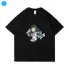 NOVA Irmã Baleia JEAN Jin Minchi Fã Yuxin Mou Sabedoria Jiang Hailin Li Huiren Estampa de Desenho Animado Mesmo Estilo Camiseta de Manga Curta