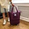 Esenciales de Viaje, Ruedas Universales, Bolsa de Almacenamiento Plegable para Viaje, Bolsa de Almacenamiento para Ropa, Bolsa para Empacar Mudanzas, Bolsa de Equipaje para Distancias Cortas