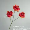 Ramo de rosas artificiales de 3 cabezas, ideal para decoración de bodas, materiales para manualidades, flores artificiales para paisajismo, adornos decorativos, venta al por mayor