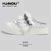 Zapatos de Lona con Lunares Slip-On Universales para Mujer 2026 Nuevo Verano Negro Dulce Fresco Estilo Versátil Tenis Casuales