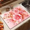 Jogo americano escorredor de louça luxo leve alta qualidade doméstico isolamento térmico absorvente secagem rápida tapete de mesa cozinha lama de diatomáceas antiderrapante