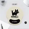 Mouse Pad de Pulso de Gato Fofo Apoio de Mão de Silicone Simples para Escritório Almofada de Pulso Espessa Estéreo 3D Prevenção de Dor na Mão do Mouse