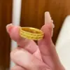 Anillo de Nuevo Estilo con Acabado Cepillado de Lujo, Diseño Moderno y de Gama Alta, Joyería de Nicho Única y de Lujo Ligero