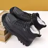 Botas Martin Masculinas 2026 Inverno Plus Veludo Engrossadas Quentes Cano Alto Solado Grosso Preto Casual Tendência Botas de Algodão Calçados Masculinos Atacado