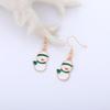 Aretes de Navidad Aretes de botón de Navidad Copo de nieve Año Nuevo Dibujos animados Árbol de Navidad Aretes colgantes Lote mixto Elementos navideños