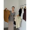 Novedades el 29/7: Nuevo producto de otoño INSS, top de punto estilo 'old money' para mujer, algodón con tacto a lino, elegante top de manga corta 22916
