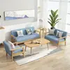 Sofá Apartamento Pequeño Individual Doble Triple Sillón Balcón Sala de Estar Tienda Nórdico Moderno Simple Sofá de Tela