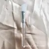 Pincel de Silicone Transparente com Cabo Longo para Aplicar Máscara de Lama, Creme de Beleza e Pincel Específico para Máscara Cosmética