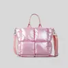 Liquidação: Bolsa Tote de Algodão com Enchimento de Penas Grande Capacidade Outono/Inverno Bolsa Nuvem Bolha Bolsa de Pelúcia Bolsa Transversal de Ombro Feminina