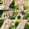Colgante de Jade Hetian Natural con Figura de Buda, Jade Hetian en Color Agua Clara, Calabaza en Forma de Hoja, y Colgante de Paz para Hombres y Mujeres, con Cadena de Jade