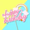 Chapéu de Bolinhas Desenho Animado Pom-Pom Decorações de Bolo Suprimentos para Bolo de Aniversário Estilo Coreano Fresco e Simples Toppers de Aniversário