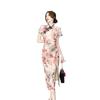 Cheongsam de Alta Gama Transfronterizo Nuevo Estilo Joven Sexy Elegante Adelgazante Nuevo Vestido de Estilo Chino para Mujer