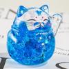 Agita las explosiones de sonido caja ciega gato de la suerte grande flash diamante acrílico aceite en la botella de arena adornos grandes regalo mayoreo