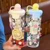 2026 Nuevo Modelo Vaso de Agua Flotante de Gran Capacidad para Niñas, Vaso Estudiantil de Alto Valor, Vaso de Agua de Plástico Portátil Lindo con Popote