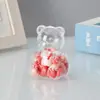 Caja de oso de dibujos animados creativa ps Material plástico de grado alimenticio linda caja pequeña de dulces almacenamiento regalo para bebé venta al por mayor