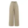 Calça pantalona feminina estilo europeu e americano, novo modelo do início do outono de 2026, calça casual drapeada estilo terno solta reta slim-fit, calça longa de cintura alta