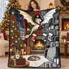 Manta de Franela Polar con Tema Navideño Impresión Digital Suministro Exclusivo Transfronterizo Dropshipping Cubierta de Sofá Manta Siesta de Oficina