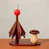 Esterilla Aislante del Calor, Esterilla Antiescaldado en Forma de Árbol, Esterilla Aislante del Calor para Mesa de Comedor, Esterilla de Madera de Bambú de Gama Alta para Platos y Tazones de Cena, Decoración de Esterilla de Madera de Bambú Resistente a Altas Temperaturas