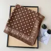 Estilo Old Money Pañuelo Cuadrado Pequeño Floral Paisley Blanco-Marrón Pañuelo de Seda Pañuelo de Cuello Combinado con Camisa Chal Lazo para el Cabello Pañuelo de Cinturón
