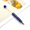 Caneta DIY com pedrarias de strass listradas retas, caneta criativa com pingente de strass para customizar, caneta de presente pesada colorida com strass em estoque