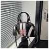 Bolsa Boston Estampada Digital Personalizada de Boliche para Ombro Transversal Tendência Nova Ins Japonesa e Coreana 2025 para Mulheres