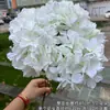 Comercio Exterior Flores Artificiales Blancas al por Mayor Hortensia Blanca Sola Rosa Peonía Madera Pagoda Hortensia Decoración de Boda Flores Falsas