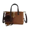 Bolsa Tote de Veludo com Estampa de Leopardo 2026 para Mulheres, Estilo Nicho Versátil de Alta Qualidade, Bolsa de Mão/Ombro de Grande Capacidade para o Dia a Dia