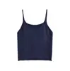 Camisola Roxa com Bojo para o Verão, Top Elegante sem Costas, Camada Base Sexy, Regata sem Costas