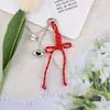 Nudo de Corazón Creativo Nuevo Estilo Miu Lanyard Versátil Llavero Colgante para Bolsas y Fundas de Teléfono