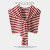 Xale Risca de Giz Vermelho Vinho Ankora para Primavera e Verão Feminino, Peça Externa Fina, Novo Modelo 2026, Proteção de Pescoço para Ambiente com Ar Condicionado, Pequena Capa