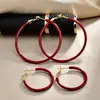 Brincos Retrô Cor de Vinho Estilo Hong Kong, Novos Modelos Outono e Inverno, Argolas Elegantes da Moda com Toque de Luxo, Acessórios de Orelha Femininos na Moda