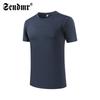 Camiseta de Verão de Secagem Rápida com Proteção Solar em Seda Gelo Masculina e Feminina para Corrida e Fitness de Manga Curta Casual de Gola Redonda Respirável para Casal