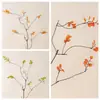 Estilo Wabi-Sabi Hojas de Arce de Otoño Ramas de Espuma Fabricante Flores Artificiales Plantas Verdes Venta al por Mayor Decoración de Bodas Manualidades Flores Artificiales