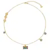 2025 Nuevo Collar con Candado Ruyi de Esmalte, Alegría y Paz, Estilo Palacio Retro, Cadena Clavicular de Alta Gama para Novia
