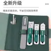 Atacado do Fabricante Alicates de Unha Verde Escuro, Conveniente para Uso Doméstico, Conjunto de Alicates de Unha de Aço Inoxidável, Conjunto de Ferramentas de Manicure
