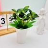 Simulação transfronteiriça Planta verde Bonsai Casa Varanda Decoração de mesa Flor falsa Bonsai Hotel Shopping Layout Enfeites de vaso de flores