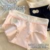 Dulce 10A Ropa Interior Antibacterial para Mujer con Entrepierna Extendida Calzones de Cintura Media para Mujer Entrepierna de Algodón Puro para Niñas y Mujeres