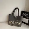 Bolso Cruzado Informal Bolso de Lona 2026 Dibujos Animados Gran Capacidad para Viajar Bolso Tote Moderno para Estudiantes que Asisten a Clase Modelo Nuevo para Mujeres