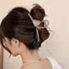 Pinza para el Pelo de Flor para Cabello Grueso en la Parte Trasera de la Cabeza, Pinza para el Pelo de Lazo Linda y Sencilla, Tamaño Grande para Mujeres, Popular Pinza de Tiburón de Acrílico