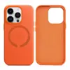 Para iPhone15 funda magnética para teléfono móvil Apple 14Promax sitio web oficial funda protectora magnética de cuero comercio exterior Venta al por mayor