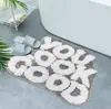 Alfombra de Piso Imitación Cachemir, Alfombrilla Absorbente Antideslizante para Baño, Fácil de Cuidar, Alfombra Decorativa para Mesita de Noche de Dormitorio, Venta al por Mayor Transfronteriza