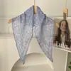 Pañuelo de Seda con Flores de Anacardo, Nuevo Turbante Retro, Diadema, Accesorios para Cintura de Jeans, Pañuelo Triángulo, Cortina de Cintura