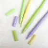 Nueva pluma de gel de flor de tela creativa, linda flor pequeña colorida de silicona de alto valor, pluma de sacudir, pluma a base de agua