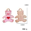 Serie de San Valentín Goteo de Aceite Corazón Rojo y Rosa Accesorios para Joyería DIY Pendientes Pulseras Colgantes Aleación Materiales Decorativos